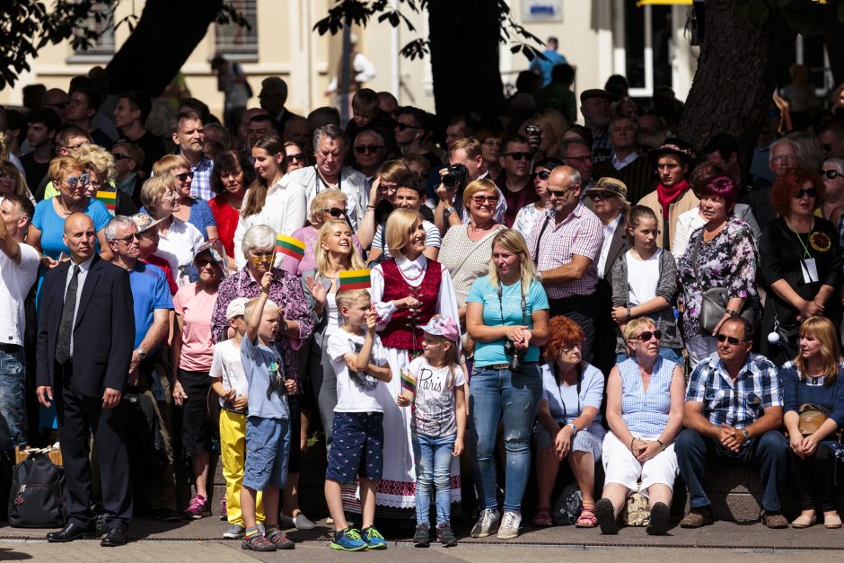 Valstybės dieną iškilmingai pakeltos vėliavos