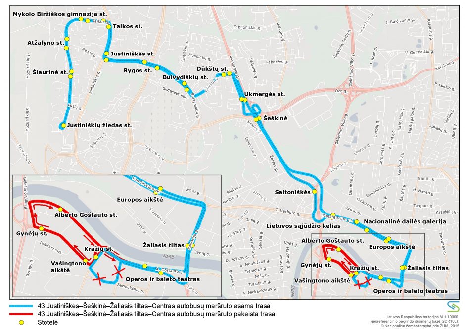 Iki spalio mėnesio bus laikinų eismo pakeitimų Lukiškių gatvėje