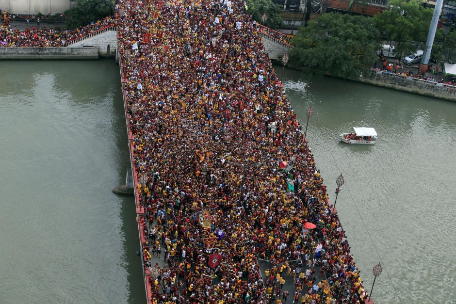 Maniloje apie 1,4 mln. basų katalikų dalyvavo kasmetėje procesijoje