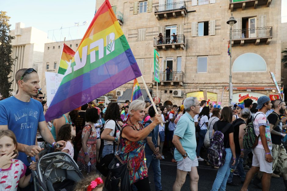 Jeruzalėje tūkstančiai žmonių dalyvavo homoseksualų parade