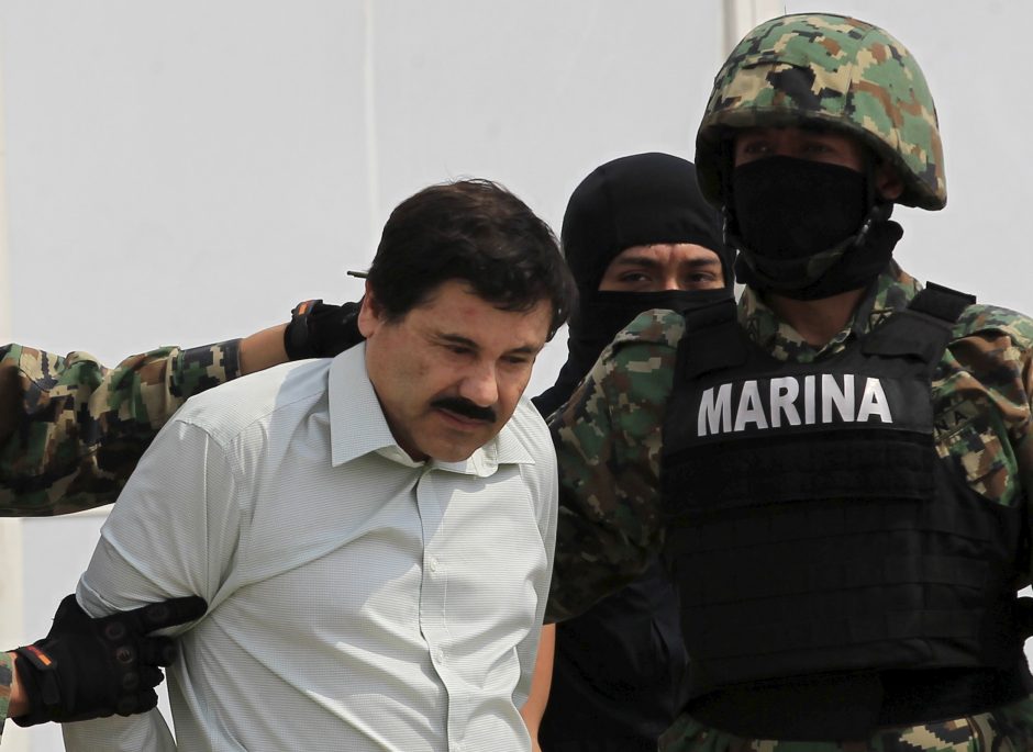 Meksikoje į kalėjimą sugrąžintas garsusis narkomafijos bosas „El Chapo“