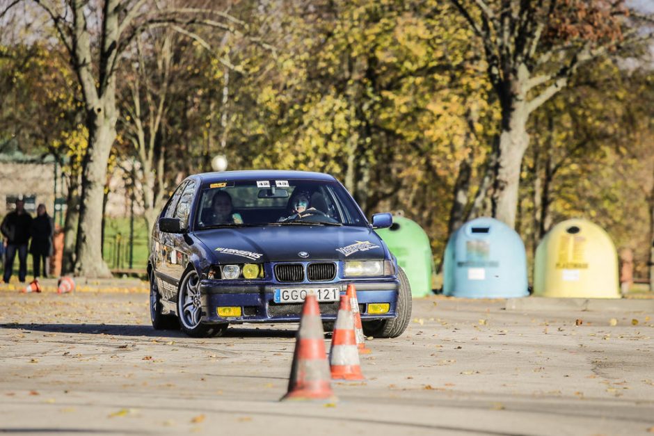 Žiemos sezoną greičio mėgėjai pasitiko „Pajūrio slalomu“