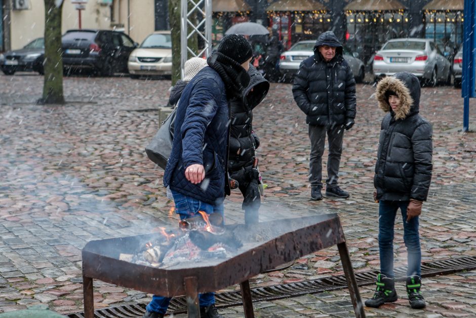 Prie Klaipėdos eglutės kvepėjo žuviene ir koše