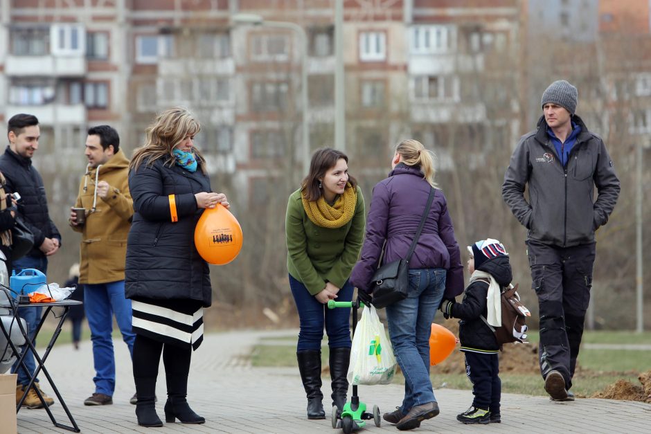 Klaipėdiečius suvienijo Atvelykio šventė Sąjūdžio parke