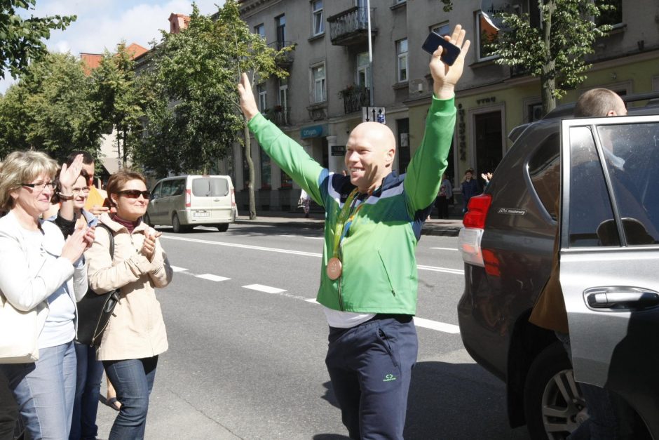 Olimpinė bronza parvežta į Klaipėdą