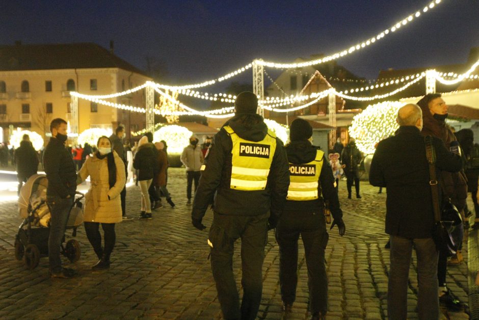 Kalėdų eglutė Klaipėdoje įžiebta paslapčia