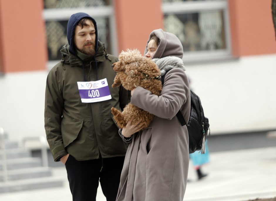 Kauniečiai išbandė ėjimo trasą „Diabetas mano širdyje“ 