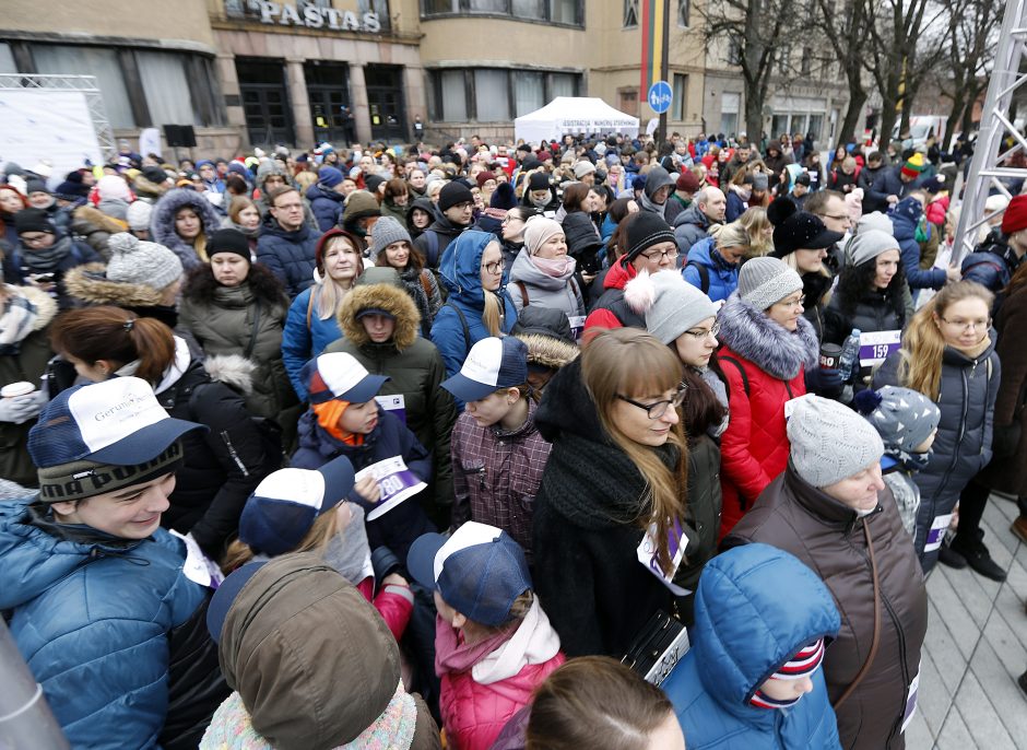 Kauniečiai išbandė ėjimo trasą „Diabetas mano širdyje“ 