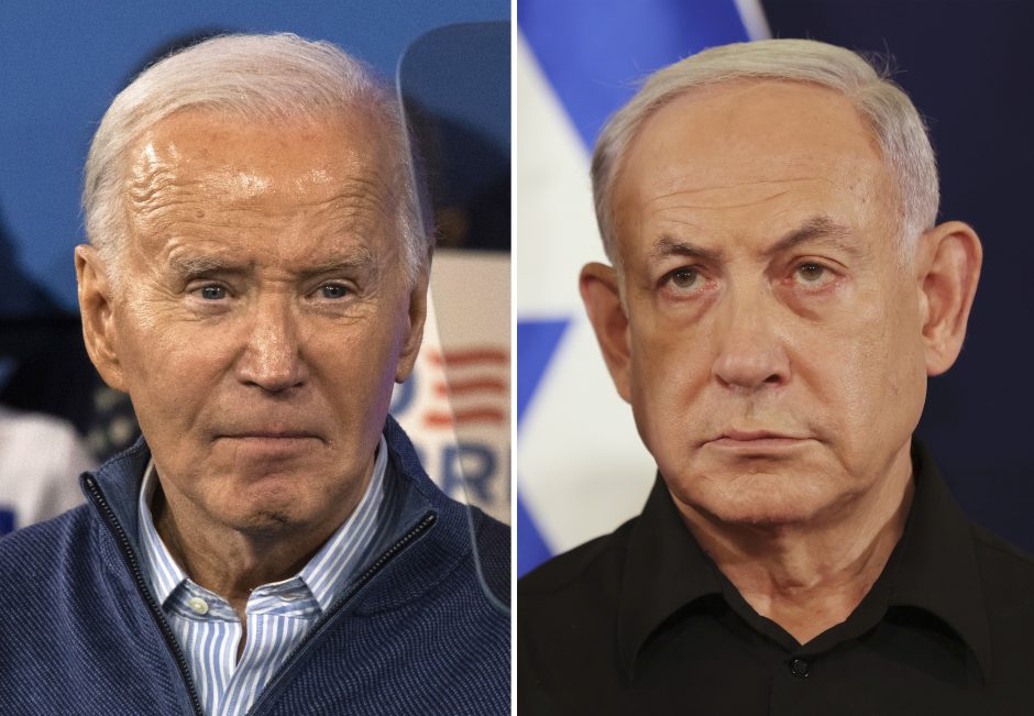 Baltieji rūmai: kitą savaitę numatytas J. Bideno ir B. Netanyahu susitikimas