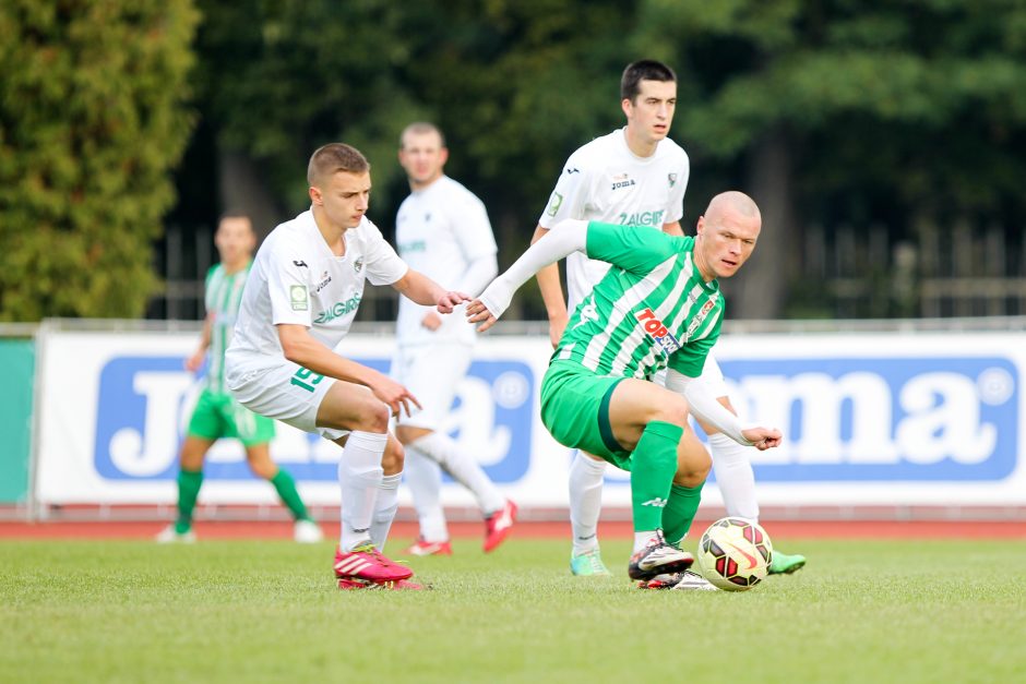 Įvarčių lietuje Kaune „Žalgiris“ ketvirtą kartą nugalėjo „Spyrį“