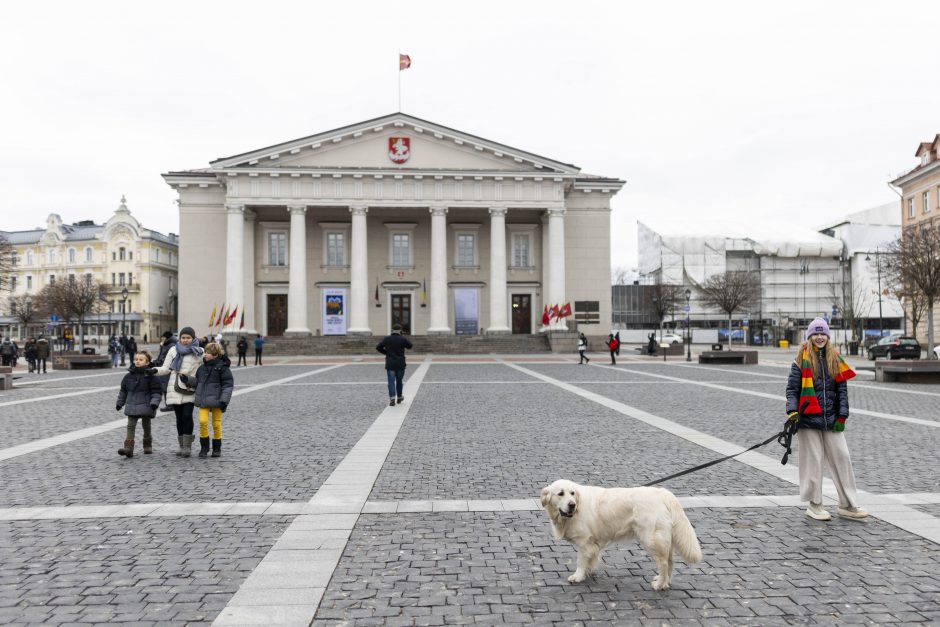 Lietuvos jaunimas Vasario 16-ąją mini eisenoje simboliniu valstybės keliu