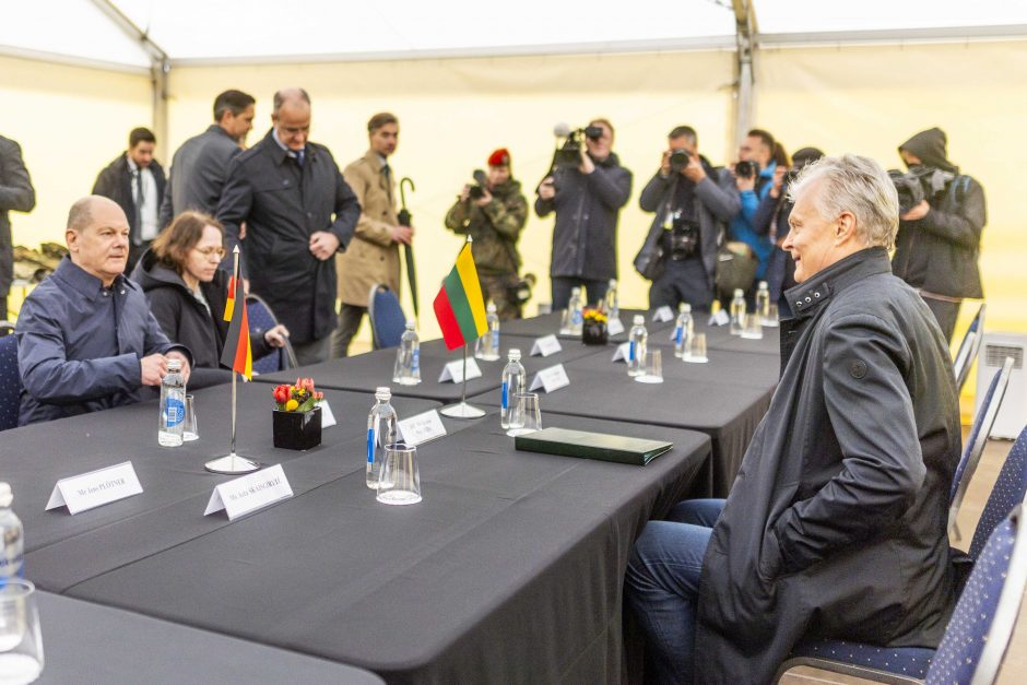 Prezidento G. Nausėdos ir Vokietijos kanclerio O. Scholzo susitikimas