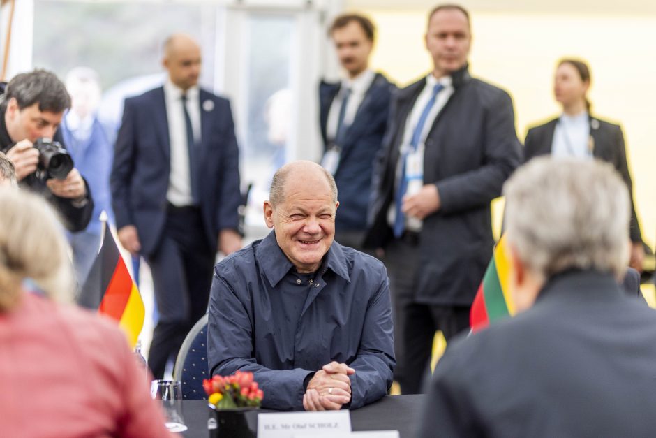 Prezidento G. Nausėdos ir Vokietijos kanclerio O. Scholzo susitikimas