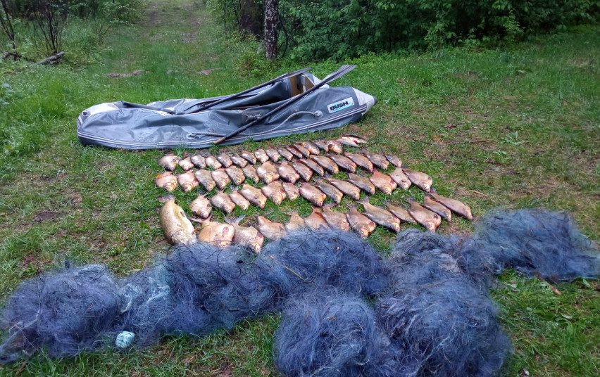 Ignalinos rajone sulaikyti du asmenys, neteisėtai žvejoję statomaisiais tinklais
