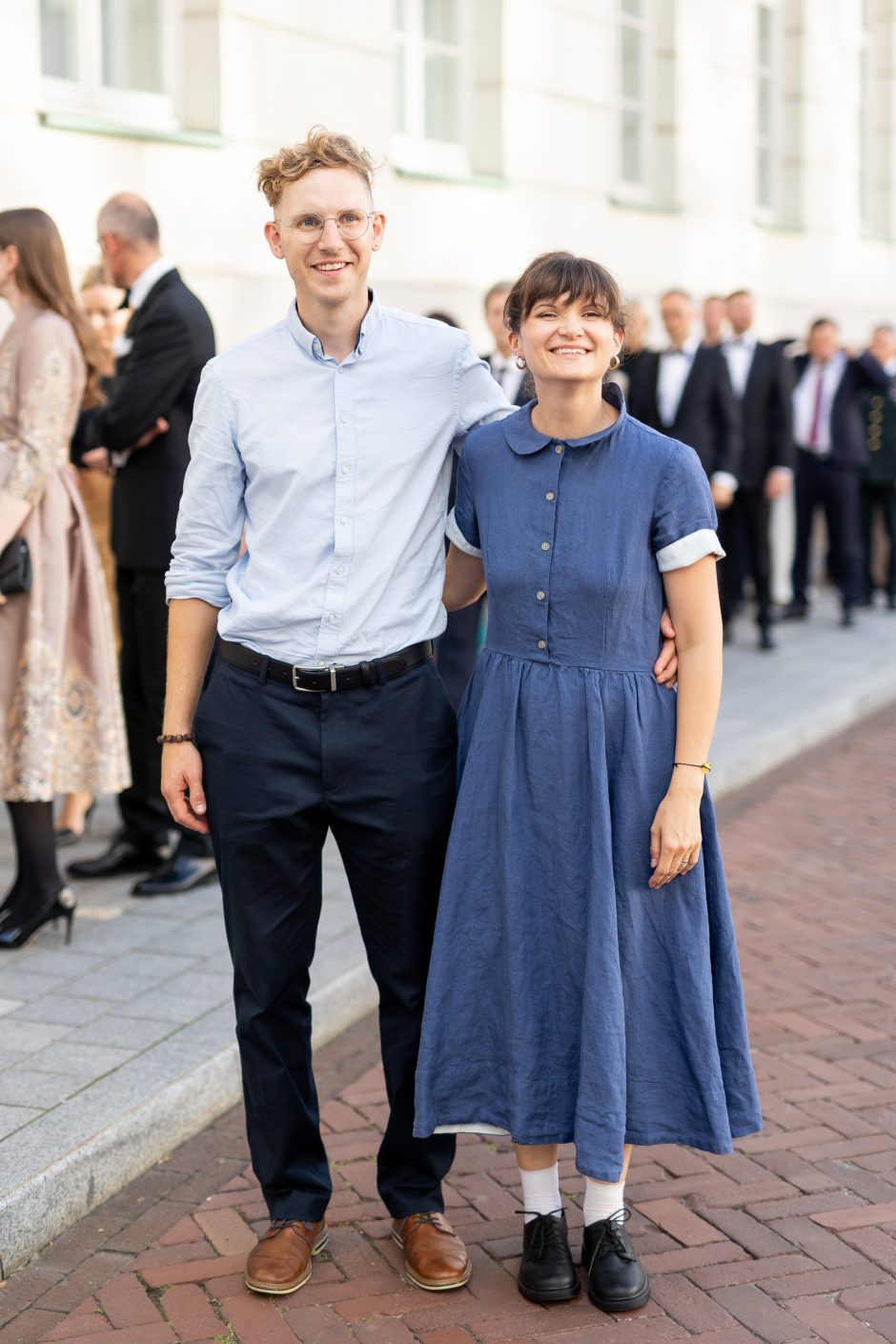 Šalies vadovo inauguraciją vainikavo vakarinė dalis: į Prezidentūros kiemą rinkosi garbūs svečiai