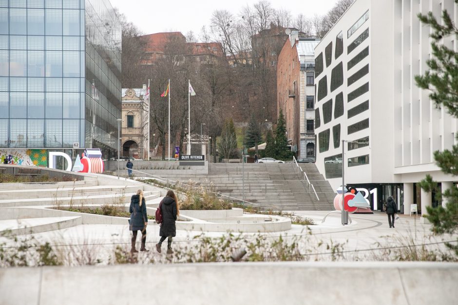 Vienybės aikštė pasipuošė A. Kišonaitės kurtomis sniegenomis