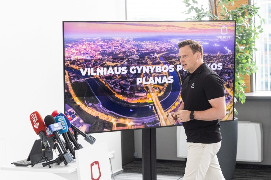 Valdas Benkunskas pristato rengiamą Vilniaus saugumo politikos planą 