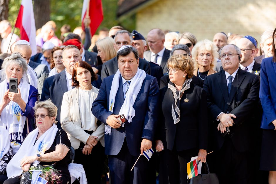 Minint Vilniaus geto likvidavimą, susirinkusieji ragino nepamiršti istorijos 