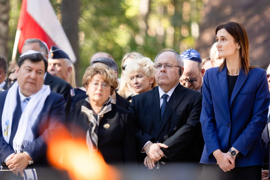 Minint Vilniaus geto likvidavimą, susirinkusieji ragino nepamiršti istorijos 