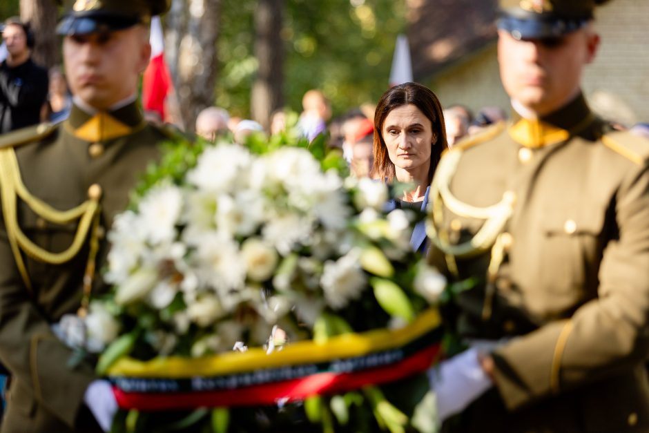 Minint Vilniaus geto likvidavimą, susirinkusieji ragino nepamiršti istorijos 