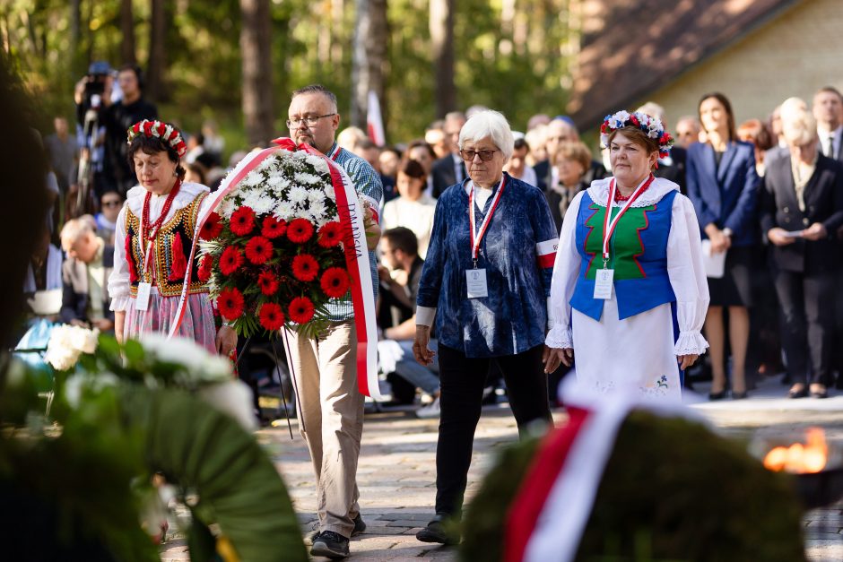 Minint Vilniaus geto likvidavimą, susirinkusieji ragino nepamiršti istorijos 