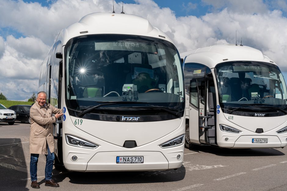 Autobuse – ir liftas, ir garsinė sistema