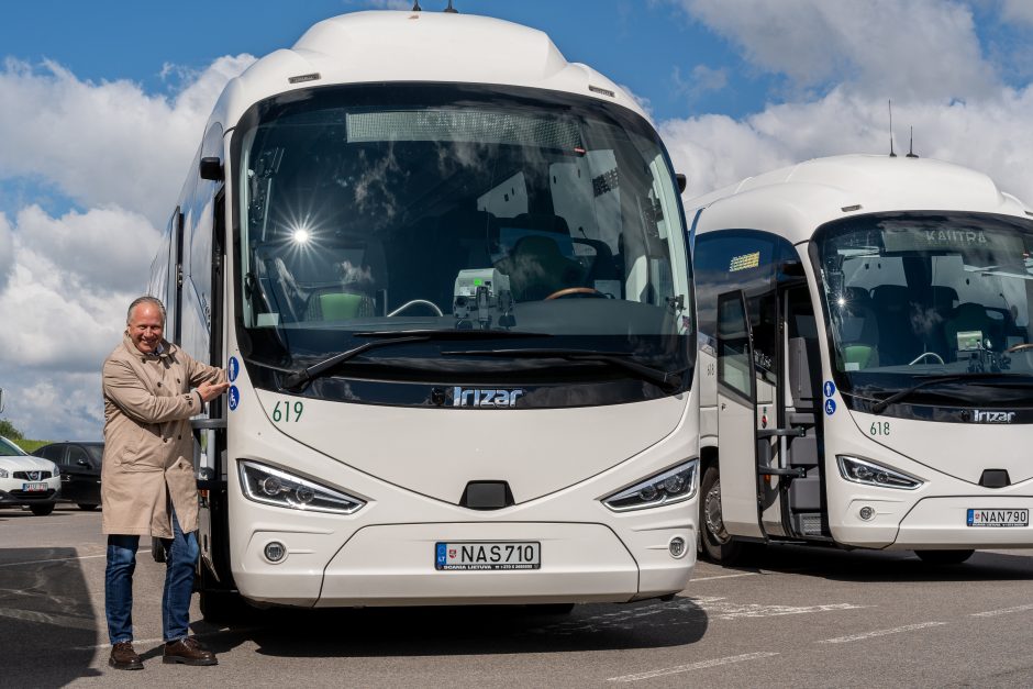 Autobuse – ir liftas, ir garsinė sistema