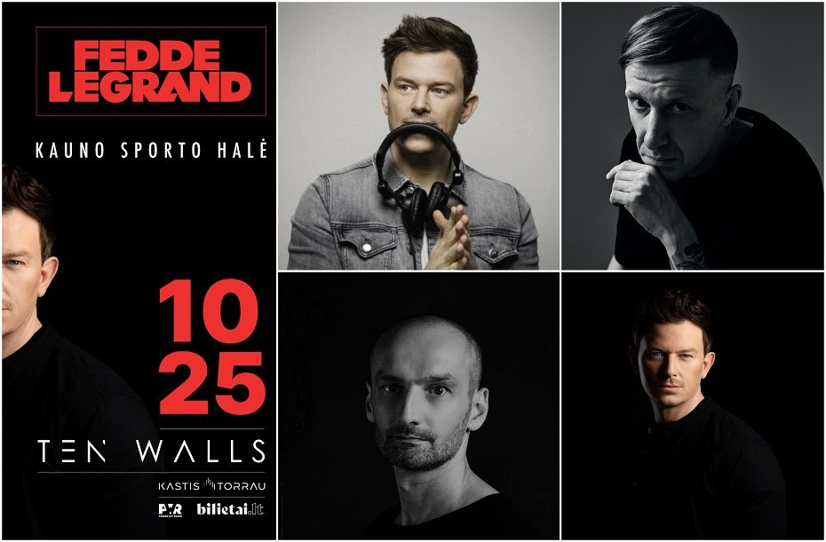 Kauno laukia elektroninės muzikos žvaigždžių Fedde Le Grand ir Ten Walls pasirodymai