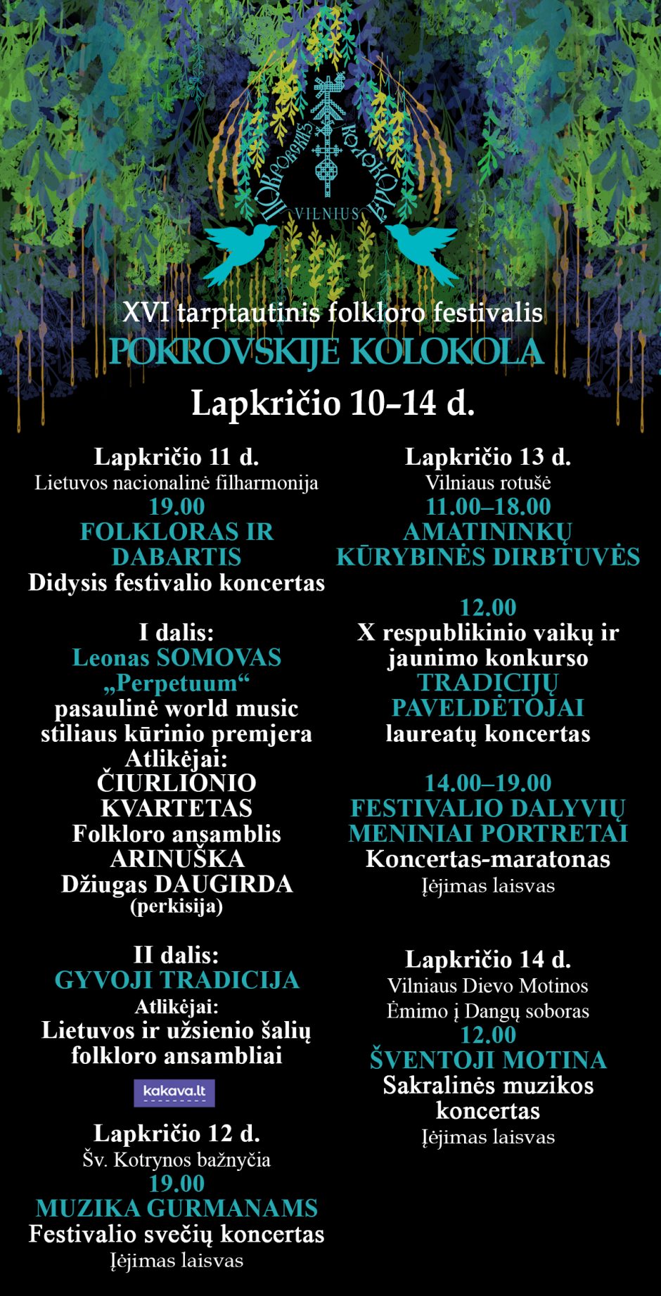 Tarptautiniame folkloro festivalyje – L. Somovo kūrinio premjera