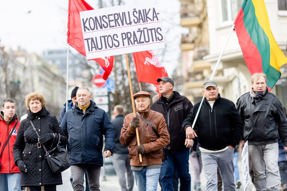 Iki tūkstančio žmonių dalyvavo šeimų sąjūdžio mitinge: siekiame, kad nebūtų laužoma Konstitucija