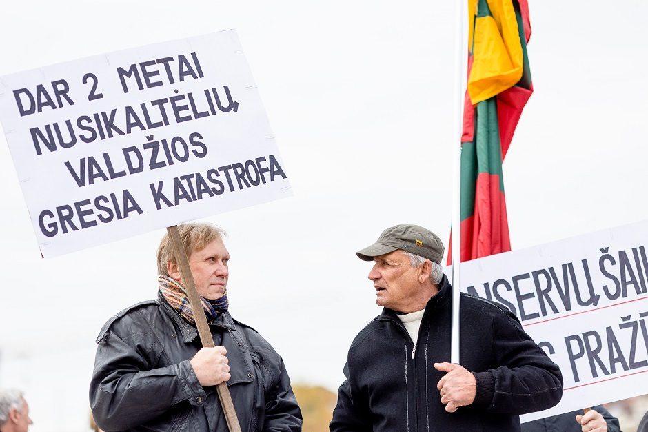 Iki tūkstančio žmonių dalyvavo šeimų sąjūdžio mitinge: siekiame, kad nebūtų laužoma Konstitucija