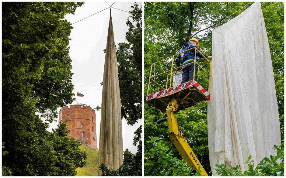 Partizanui Juozui Lukšai-Daumantui – 100: meninė instaliacija iš parašiuto ir „Skylės“ koncertas