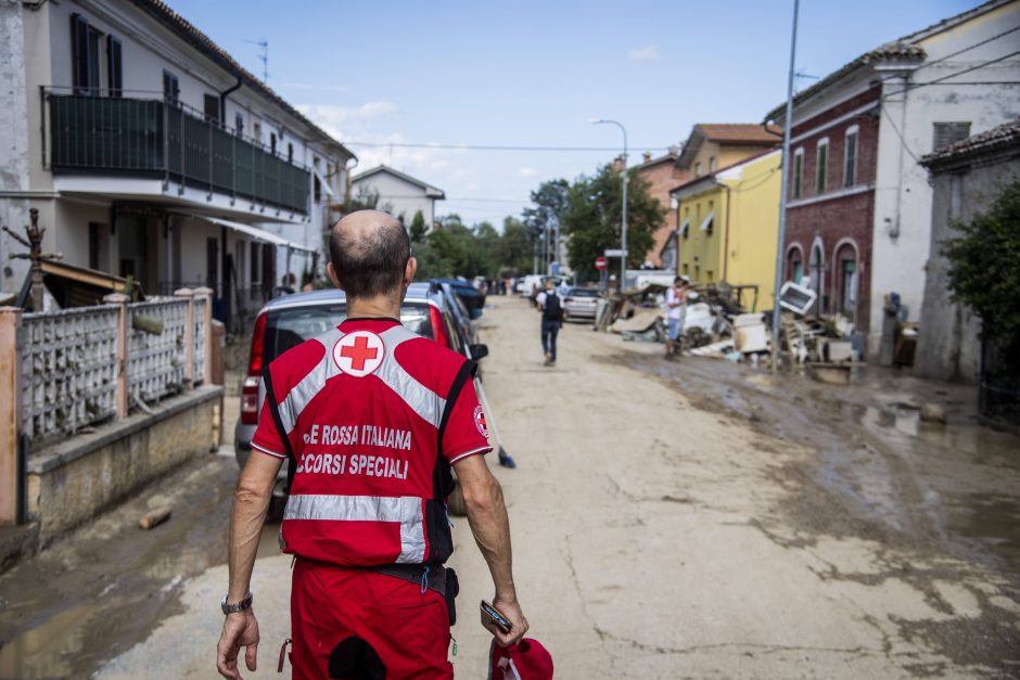 Italijoje per audras žuvusių žmonių skaičius padidėjo iki vienuolikos