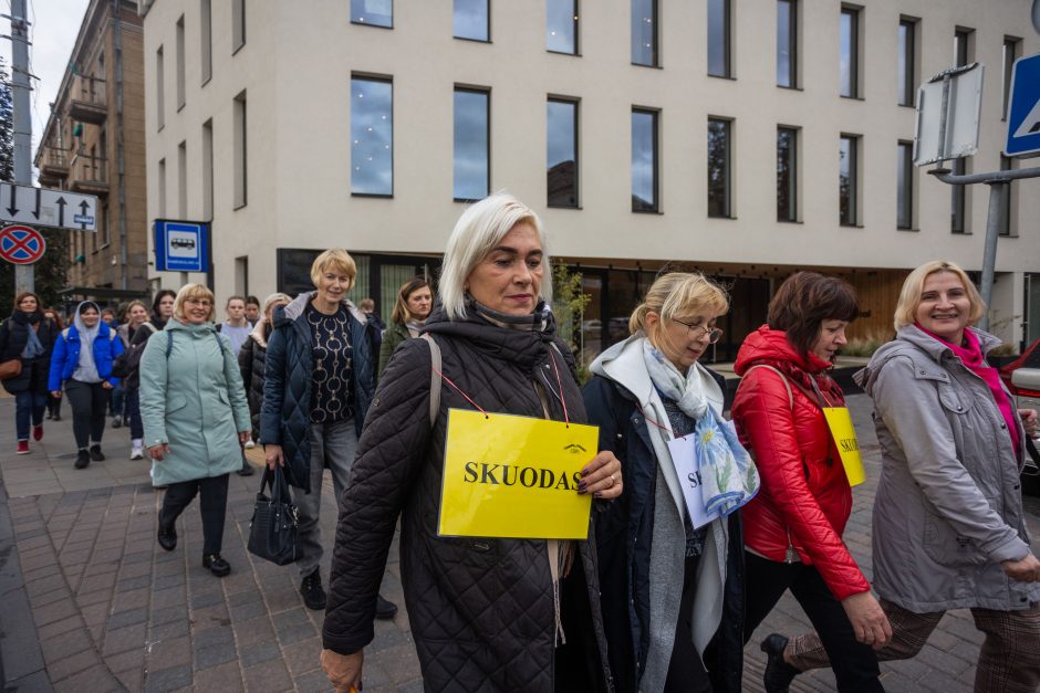 Mokytojų profsąjungai paskelbus streiko pertrauką, streikuojančiųjų banga slūgsta