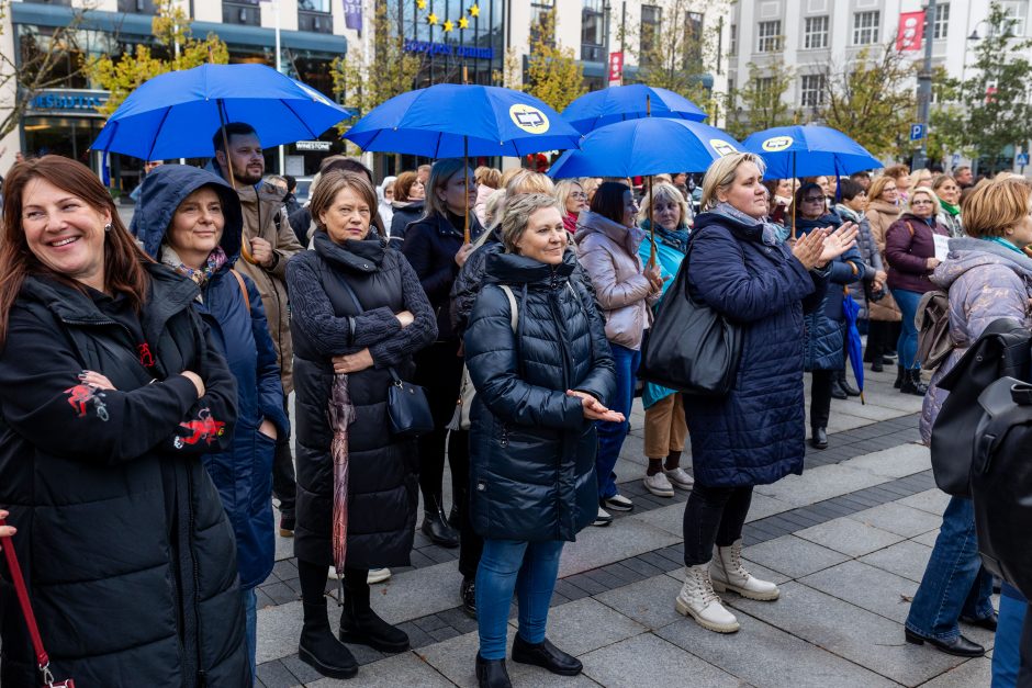 Mokytojų profsąjungai paskelbus streiko pertrauką, streikuojančiųjų banga slūgsta