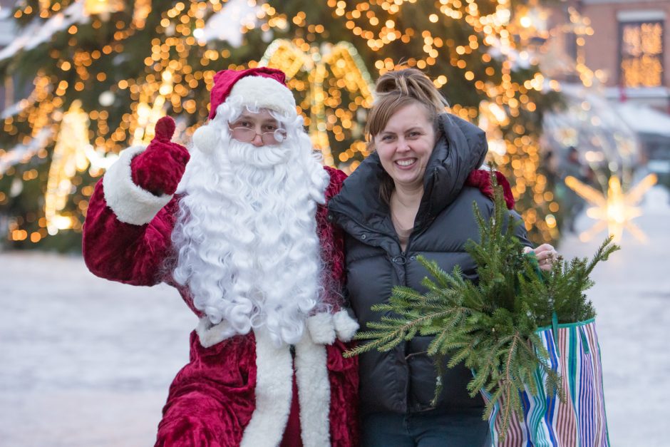 Tūkstančiai kauniečių į namus parsinešė mišku kvepiančias Kalėdas