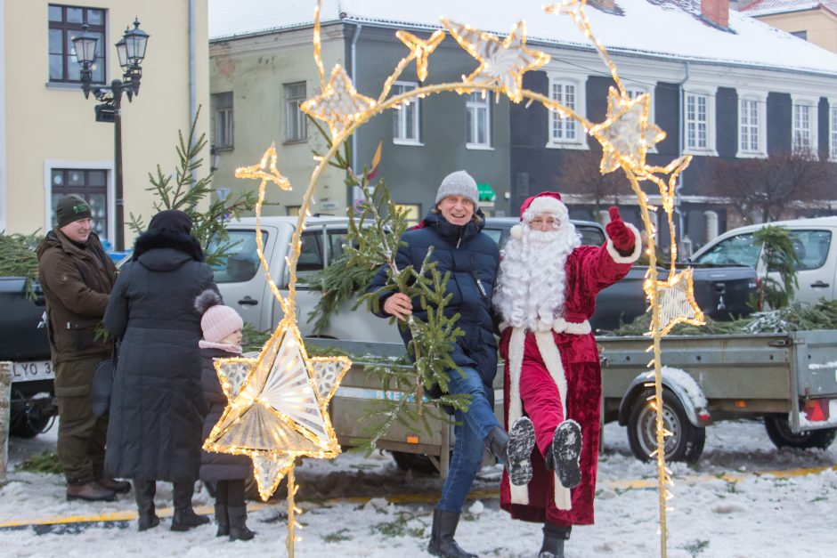 Tūkstančiai kauniečių į namus parsinešė mišku kvepiančias Kalėdas