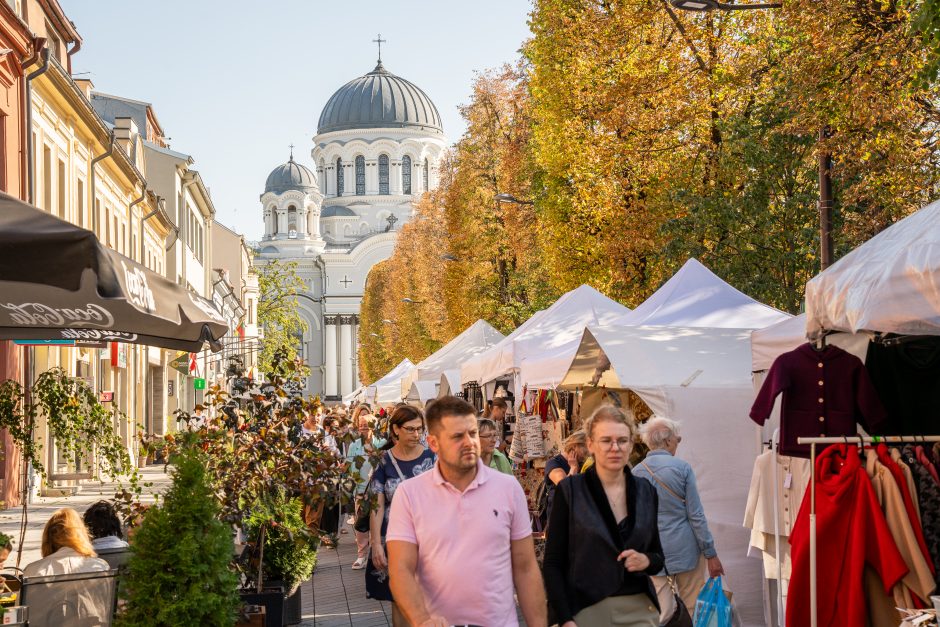 Mugės savaitgalis: Laisvės alėją užtvindė pramogos ir naujas derlius