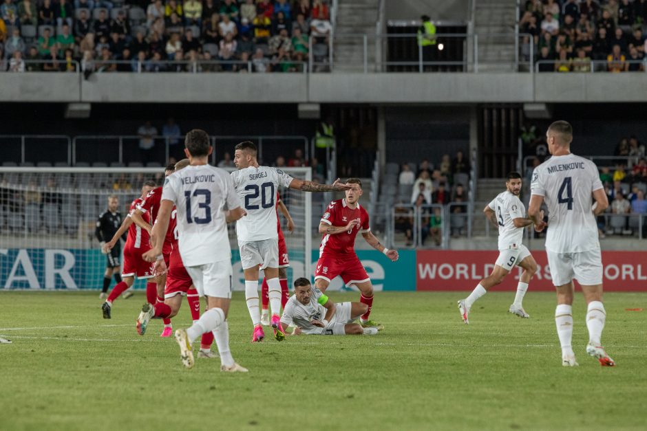 Europos futbolo čempionato atranka: Lietuva – Serbija