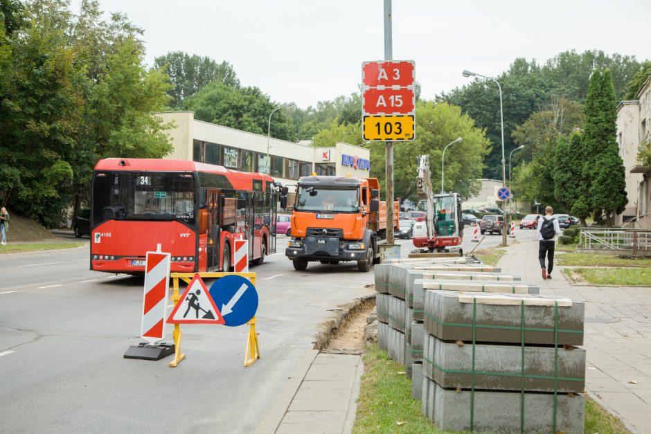 Tvarkomoje Olandų gatvėje bus paklota naujoviška asfalto danga