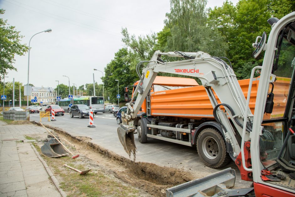 Tvarkomoje Olandų gatvėje bus paklota naujoviška asfalto danga