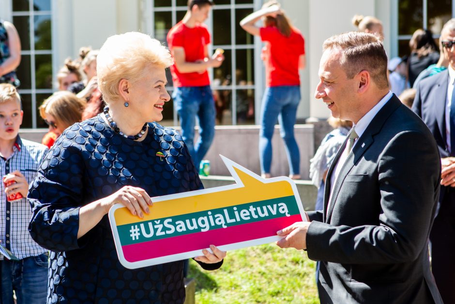 D. Grybauskaitė tikisi, kad naujas prezidentas tęs akciją „Už saugią Lietuvą“