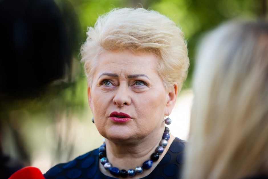 D. Grybauskaitė tikisi, kad naujas prezidentas tęs akciją „Už saugią Lietuvą“