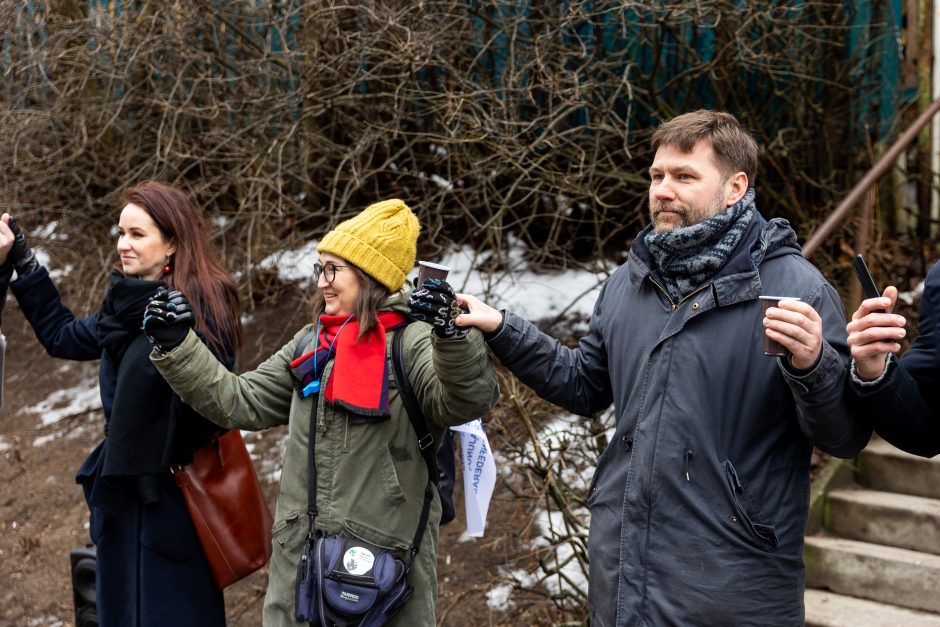 Piketuotojai Vilniuje susirinko palaikyti streikuojančių „Achemos“ darbuotojų