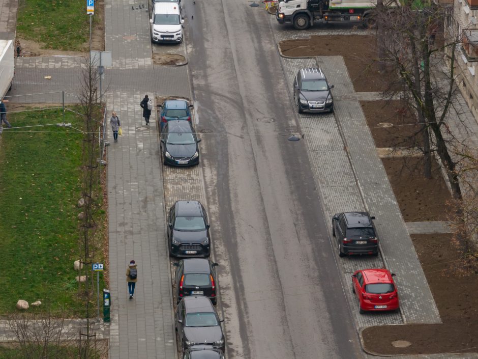 Sostinės Naujamiestyje baigiami T. Ševčenkos gatvės atnaujinimo darbai