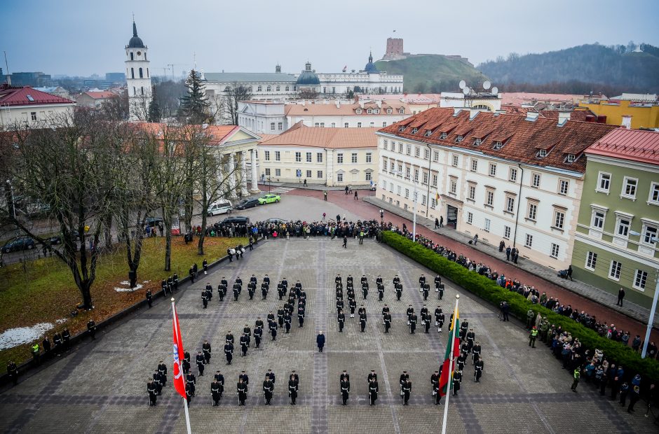 Garbės sargybos kuopa mini 25-ąsias įkūrimo metines