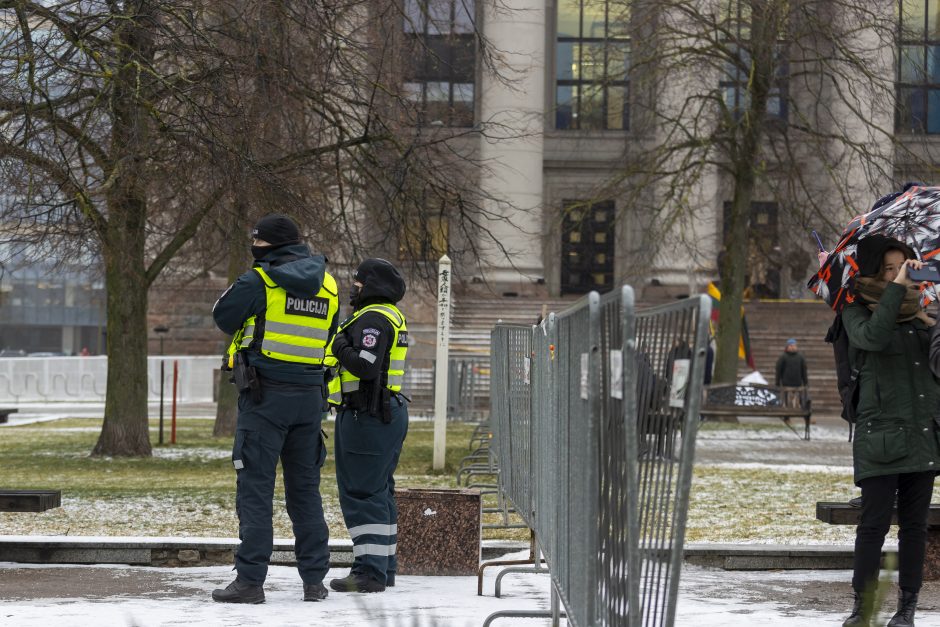 Policija: Sausio 13-osios minėjime prie Seimo pažeidimų neužfiksuota