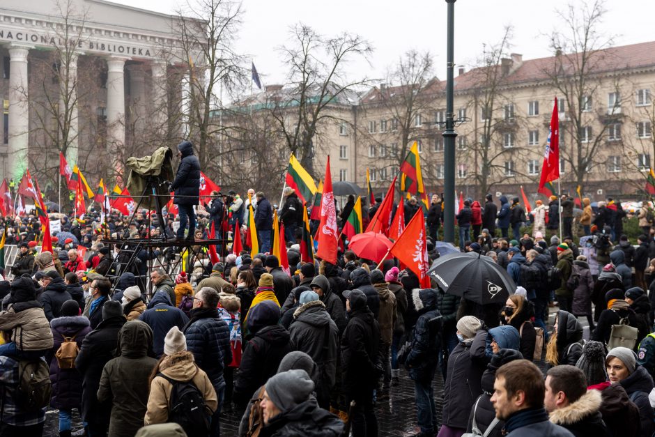 Sausio 13-osios minėjimas – triukšmingas: premjerė kalbą sakė su ašarom, protestuotojai rėkė „Gėda!“