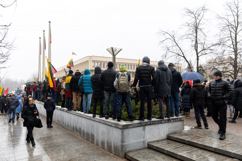 Sausio 13-osios minėjimas – triukšmingas: premjerė kalbą sakė su ašarom, protestuotojai rėkė „Gėda!“