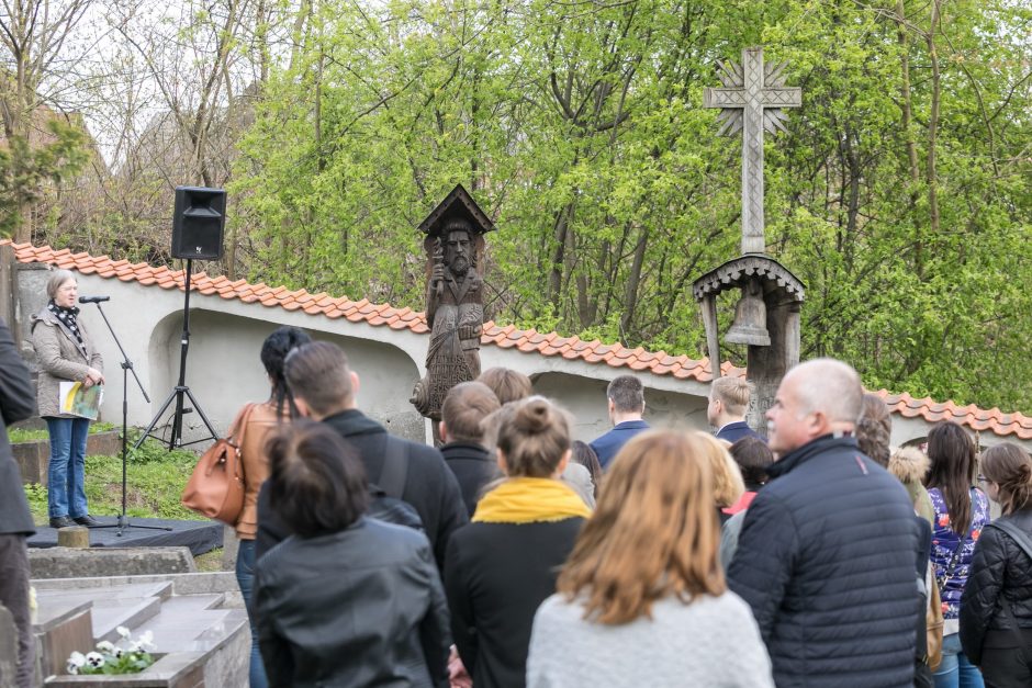 Vilniuje atkurtas paminklas garsiam Lietuvos knygnešiui